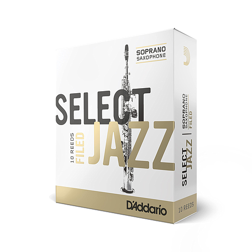 D'Addario - 10 Cañas Rico Select Jazz Unfiled para Sax Soprano, Medida: 4S Mod.RRS10SSX4S(10)_30