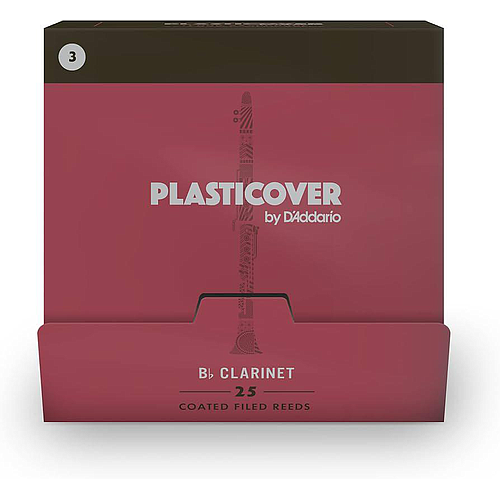 D'Addario - 25 Cañas Rico Plasticover para Clarinete Si Bemol, Medida: 3 Mod.RRPBCL300-B25_41