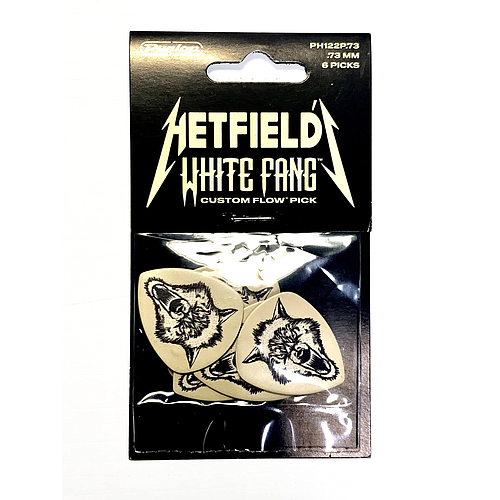 Dunlop - 6 Plumillas James Hetfield White Fang para Guitarra, Tamaño 1.00 mm Mod.PH122T100_4
