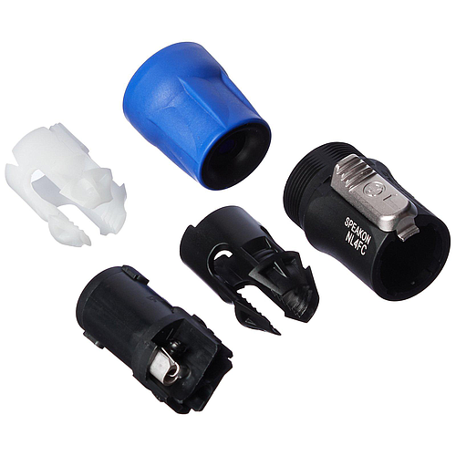 Neutrik - Conector Speakon 4 Polos Hembra Para Cable Mod.NL4FC_13