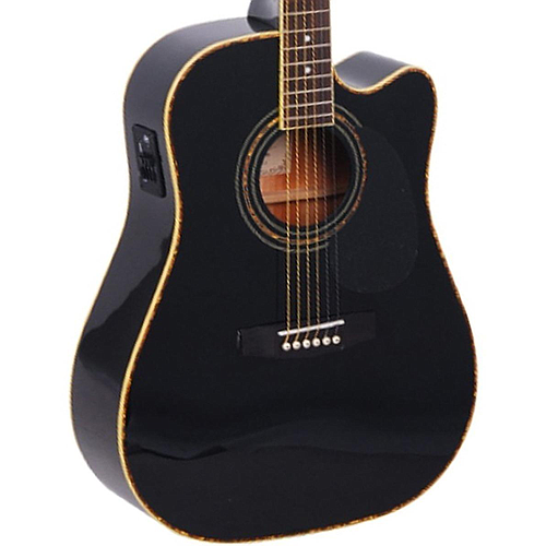 Cort - Guitarra Electroacústica AD880-CE, Color: Negro con Funda Mod.AD880-CE BK_38