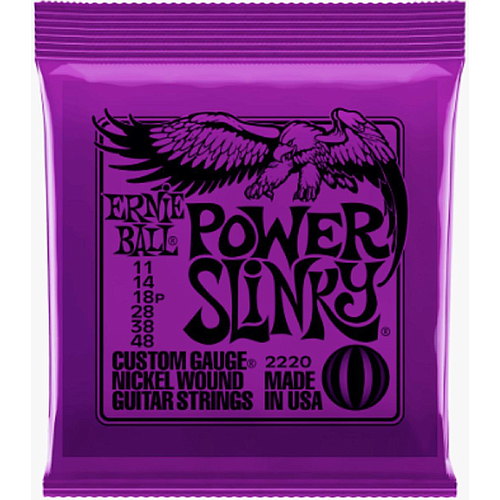 Ernie Ball - Encordado para Guitarra Electrica Power Slinky Morado Mod.2220_13