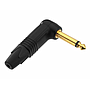 Neutrik - Plug Mono de 1/4 con Angulo de 90°, Contacto en Oro Mod.NP2RX-B_63