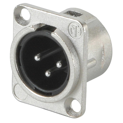 Neutrik - Conector XLR Macho 3 Polos Serie D Para Chasis Mod.NC3MD-L-1_6