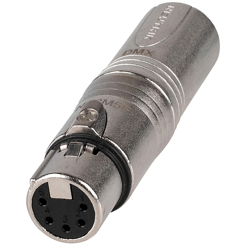 Neutrik - Adaptador XLR 3 Polos Macho a XLR 5 Polos Hembra Mod.NA3M5F_19