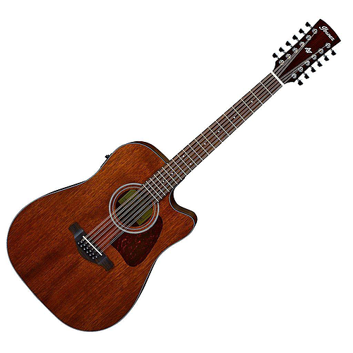 Ibañez - Guitarra Electroacústica Artwood de 12 Cuerdas, Color: Caoba Poro Abierto Mod.AW5412CE-OPN_130