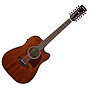 Ibañez - Guitarra Electroacústica Artwood de 12 Cuerdas, Color: Caoba Poro Abierto Mod.AW5412CE-OPN_130