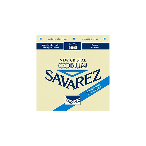 Savarez - Encordado New Cristal Corum Tension Alta para Guitarra Clásica Mod.500CJ_217