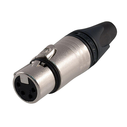 Neutrik - Conector XLR Hembra de 4 Polos Serie XX Cromado Mod.NC4FXX_53