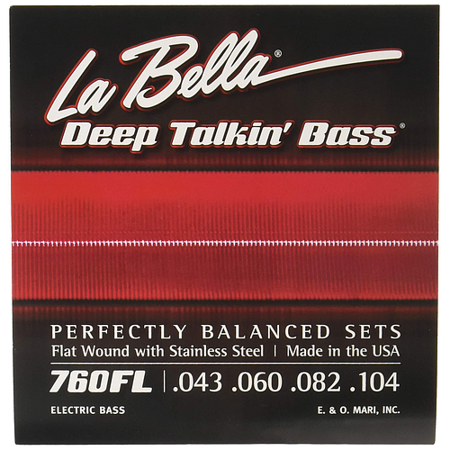 La Bella - Encordado Deep Talkin' Bass para Bajo Eléctrico, Light 43-104 Mod.760FL_167