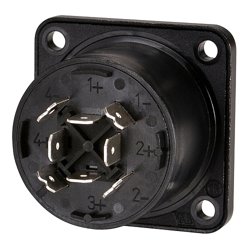 Neutrik - Conector Speakon 8 Polos Macho para Chasis Mod.NL8MPR_438