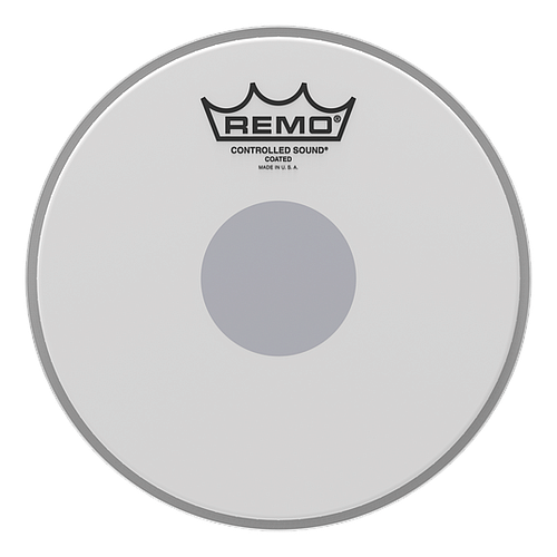 Remo - Parche Controlled Sound Coated, Tamaño: 8" Centro Negro Mod.CS-0108-10_10