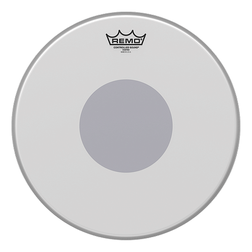 Remo - Parche Controlled Sound Coated, Tamaño: 14" Centro Negro Mod.CS-0114-10_14