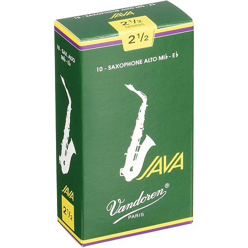 Vandoren - Cañas JAVA para Sax Alto, 10 Piezas Medida: 2 1/2 Mod.SR2625_9