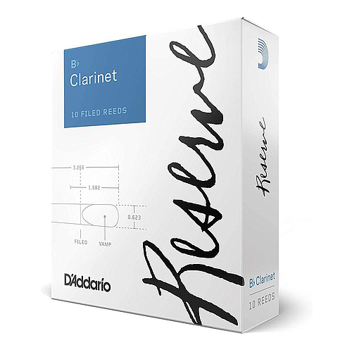 Rico - Cañas Reserve para Clarinet Sib, 10 Piezas Medidas: Varios Mod.DCR10___10