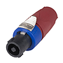 Neutrik - Conector Speakon Hembra de 4 Polos Para Cable, Color: Rojo Mod.NL4FX-2_10