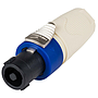 Neutrik - Conector Speakon Hembra de 4 Polos Para Cable, Color: Blanco Mod.NL4FX-9_13