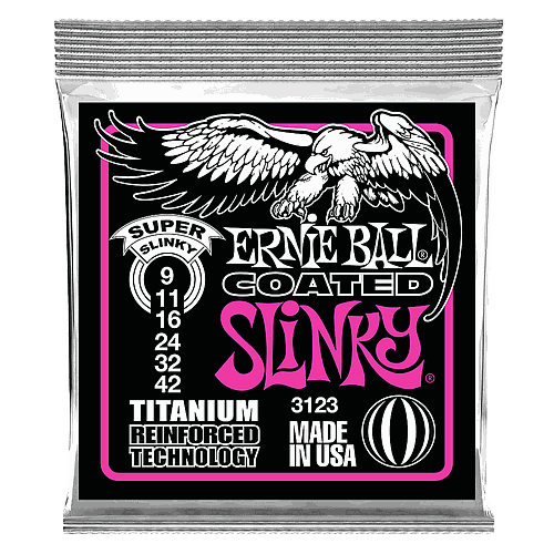 Ernie Ball - Encordado para Guitarra Electrica Super Slinky Coated Mod.3123