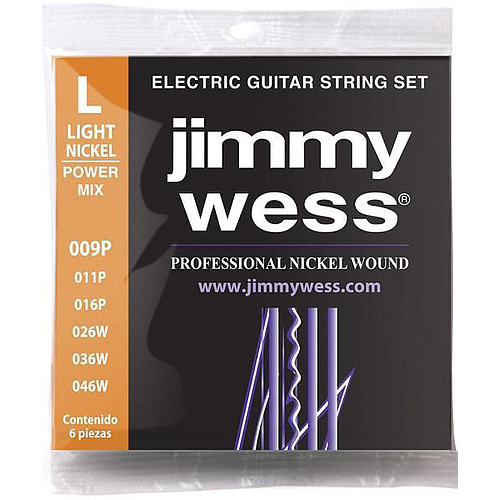 Jimmy Wess - Encordado para Guitarra Electrica Power Mix 009 Mod.JWGE-1009NH