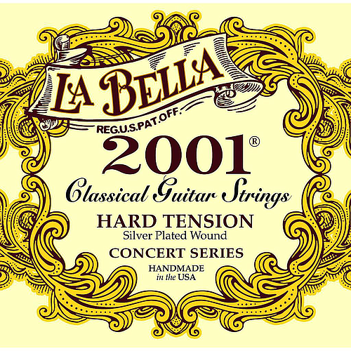 La Bella - Encordado para Guitarra Clásica 2001 Tension Dura Mod.2001HARD