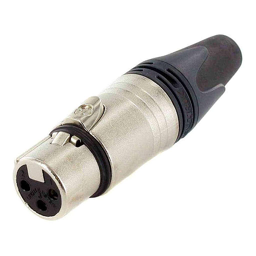 Neutrik - Conector XLR Hembra para Cable 3 Polos Serie XX Cromado Mod.NC3FXX