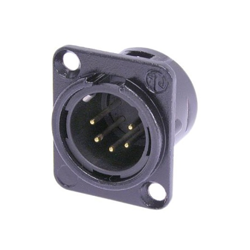 Neutrik - Conector XLR Macho 5 Polos Serie D Mod.NC5MD-L-B-1