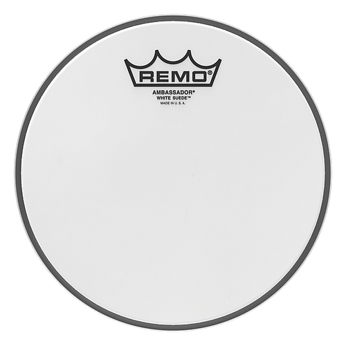 Remo - Parche White Suede Ambassador Mod.BA-08__-WS