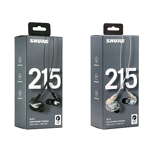 Shure - Audífonos In-Ears, Aislantes de Sonido Mod.SE215