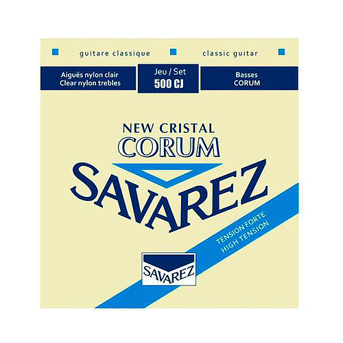 Savarez - Encordado New Cristal Corum Tension Alta para Guitarra Clásica Mod.500CJ