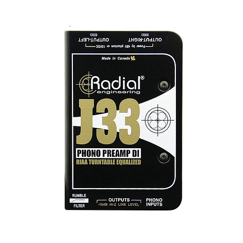 Radial - Caja Directa Activa Estereo RCA-XLR Mod.J33