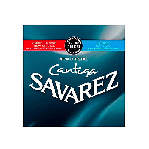 Savarez - Encordado para Guitarra, Cristal Cantiga Tensión Normal/Alta Mod.510CRJ