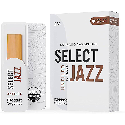 D'Addario - 10 Cañas Rico Select Jazz Unfiled para Sax Soprano Mod.RRS10SSX__(10)
