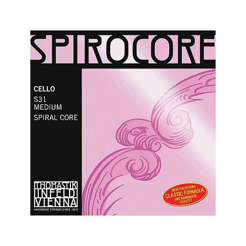 Thomastik - Encordado para Cello Spirocore, Alma de Acerdo Mod.S31