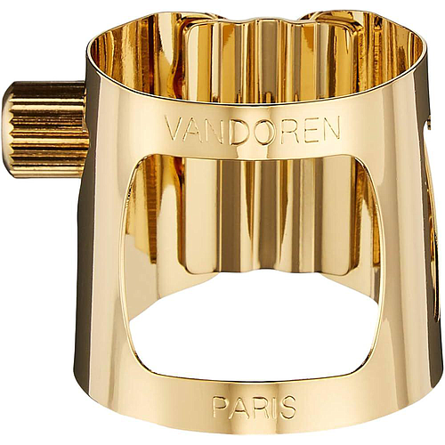 Vandoren - Abrazadera y Tapa para Sax Baritono, Dorado Mod.LC59DP