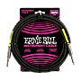 Ernie Ball - Cable de Audio Recto/Recto, Tamaño: 4.572 Mts., Color: Negro Mod.6399